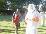 Old & new: Maasai at the beekeeping course Old & new: Maasai at the beekeeping course