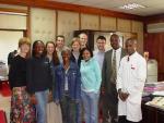 At the U. of Nairobi Medical School:  with the Dean