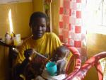 Teaching a mom ORT (oral rehydration therapy) Teaching a mom ORT (oral rehydration therapy)