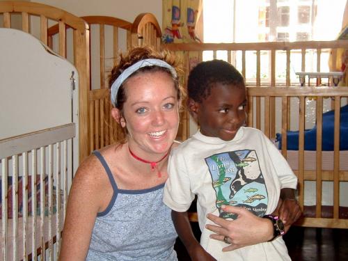 Annie, an SAS volunteer at Nyumbani with friend Annie, an SAS volunteer at Nyumbani with friend