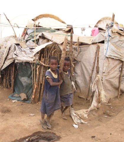 IDP camp children